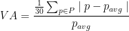 Equation for calculating Volatility Adjustment