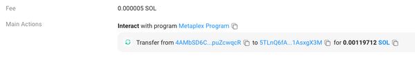 Example Solana Transaction One